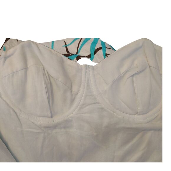 Milly Sweetheart Bust Knee Length Sheath Floral Dress Size 8 - Picture 12 of 12